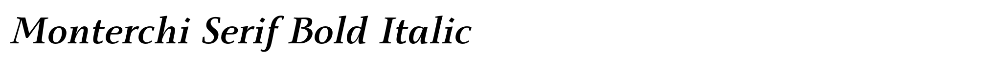 Monterchi Serif Bold Italic image